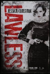 6x473 LAWLESS teaser DS 1sh '12 cool image of sexy Jessica Chastain w/gun!