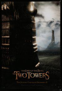 6x516 LORD OF THE RINGS: THE TWO TOWERS teaser DS 1sh '02 Peter Jackson epic, J.R.R. Tolkien!