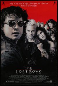6x518 LOST BOYS 1sh '87 teen vampire Kiefer Sutherland, directed by Joel Schumacher!