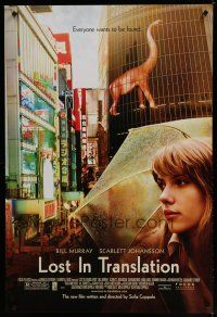 6x519 LOST IN TRANSLATION 1sh '03 Scarlett Johansson with umbrella in Tokyo, Sofia Coppola!