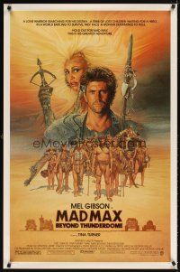 6x524 MAD MAX BEYOND THUNDERDOME 1sh '85 art of Mel Gibson & Tina Turner by Richard Amsel!
