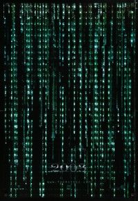 6x548 MATRIX RELOADED 2003 style holofoil teaser 1sh '03 Keanu Reeves, Wachowski Brothers sequel!