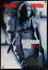 6x549 MAXIMUM RISK DS 1sh '96 Jean-Claude Van Damme & sexy Natasha Henstridge!