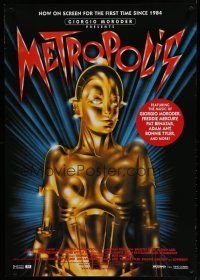 6x556 METROPOLIS 1sh R10 Fritz Lang classic, completely different female robot image!