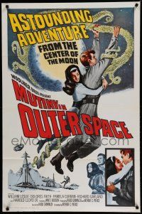 6x576 MUTINY IN OUTER SPACE 1sh '64 wacky sci-fi, astounding adventure from the moon's center!