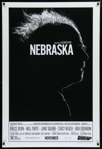 6x588 NEBRASKA advance DS 1sh '13 cool high contrast profile image of Bruce Dern!