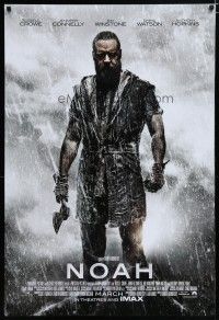 6x597 NOAH advance DS int'l 1sh '14 cool image of Russell Crowe in the title role!