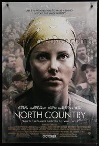 6x599 NORTH COUNTRY advance 1sh '05 Charlize Theron, Frances McDormand, Spacek, Woody Harrelson