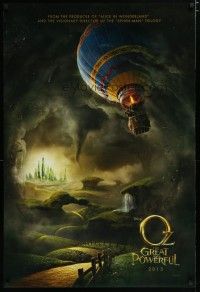 6x620 OZ: THE GREAT & POWERFUL teaser DS 1sh '13 Sam Raimi directed, Disney, hot air balloon art!