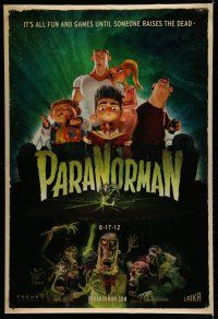 6x629 PARANORMAN 8.17.12 style advance DS 1sh '12 all fun and games until someone raises the dead!