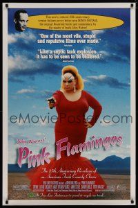 6x637 PINK FLAMINGOS 1sh R97 Divine, Mink Stole, John Waters' classic exercise in poor taste!