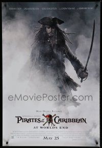 6x639 PIRATES OF THE CARIBBEAN: AT WORLD'S END advance 1sh '07 Johnny Depp as Captain Jack!