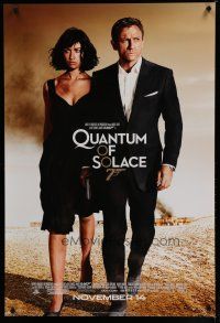 6x663 QUANTUM OF SOLACE advance 1sh '08 Daniel Craig as James Bond, sexy Olga Kurylenko!