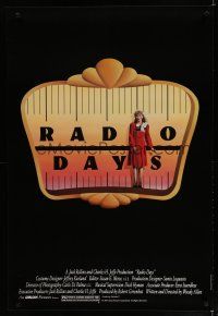 6x666 RADIO DAYS 1sh '87 Woody Allen, Seth Green, Dianne Wiest, New York City!