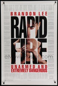 6x670 RAPID FIRE 1sh '92 Brandon Lee is unarmed & extremely dangerous!