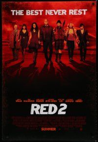 6x674 RED 2 advance DS 1sh '13 Willis, John Malkovich, Mary-Louise Parker, Catherine-Zeta Jones!