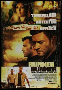 6x691 RUNNER RUNNER revised style A DS 1sh '13 Justin Timberlake, Gemma Arterton, Ben Affleck!
