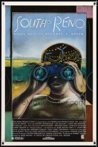 6x743 SOUTH OF RENO 1sh '88 Joe Estevez, art of boy w/binoculars, where reality becomes a dream!