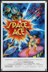 6x744 SPACE ACE special 27x41 '83 Don Bluth animated arcade video game, on laserdisc!
