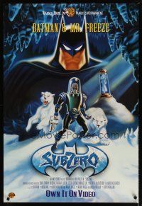 6x771 SUBZERO video 1sh '98 DC Comics, sci-fi cartoon, Batman & Mr. Freeze!