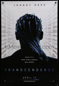 6x807 TRANSCENDENCE teaser DS 1sh '14 Johnny Depp, Kate Mara, a new intelligence is born!