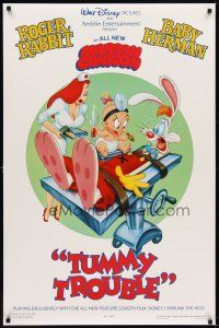 6x812 TUMMY TROUBLE DS 1sh '89 Roger Rabbit & sexy nurse Jessica with doctor Baby Herman!