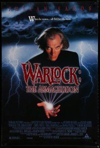 6x826 WARLOCK: THE ARMAGEDDON 1sh '93 Julian Sands, Chris Young, wild horror!
