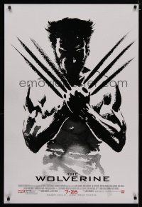 6x842 WOLVERINE style B revised advance DS 1sh '13 art of Hugh Jackman in title role by Galadjian!