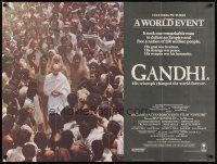 6y320 GANDHI British quad '82 Ben Kingsley as The Mahatma, directed by Richard Attenborough!