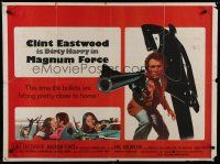6y349 MAGNUM FORCE British quad '73 Clint Eastwood is Dirty Harry pointing his huge gun!