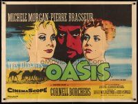 6y361 OASIS British quad '56 sexy Michele Morgan, Pierre Brasseur, directed by Yves Allegret!