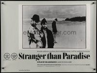 6y384 STRANGER THAN PARADISE British quad '84 Jim Jarmusch cult classic, John Lurie, Balint, Edson
