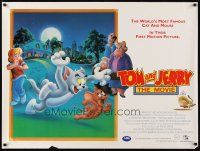 6y387 TOM & JERRY THE MOVIE British quad '92 famous cartoon cat & mouse in 1st motion picture!