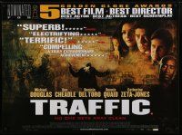 6y389 TRAFFIC British quad '00 directed by Steven Soderbergh, Benicio Del Toro, drug smuggling!