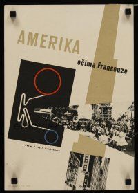 6y061 AMERICA AS SEEN BY A FRENCHMAN Czech 11x16 '62 Francois Reichenbach's L'Amerique insolite