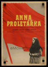 6y062 ANNA PROLETARKA Czech 11x16 '53 image of Marie Tomasova in title role!