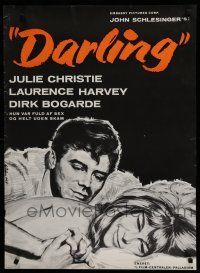 6y761 DARLING Danish '66 William art of sexy Julie Christie & Laurence Harvey, John Schlesinger!