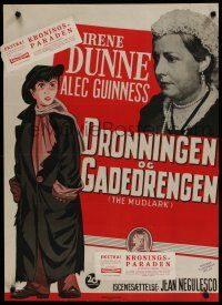 6y808 MUDLARK Danish '51 Irene Dunne as Queen Victoria of England!