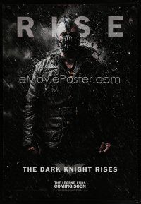 6y284 DARK KNIGHT RISES rise teaser English 1sh '12 image of Tom Hardy as Bane!