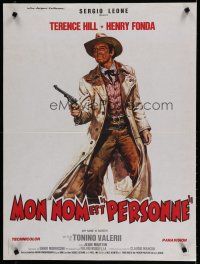 6y225 MY NAME IS NOBODY style A French 24x32 R1980s Il Mio nome e Nessuno, Casaro art of Henry Fonda!