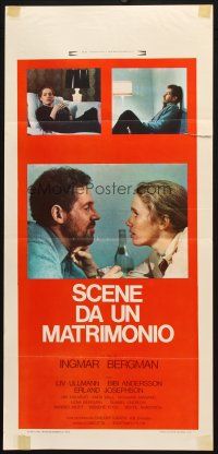 6y715 SCENES FROM A MARRIAGE Italian locandina '75 Ingmar Bergman, Liv Ullmann, Erland Josephson