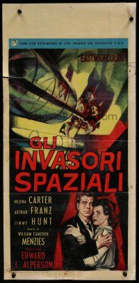 6y689 INVADERS FROM MARS Italian locandina '58 classic, hordes of green monsters from outer space!