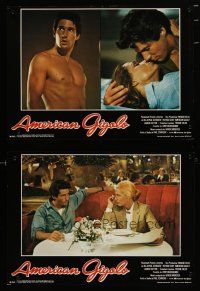 6y613 AMERICAN GIGOLO set of 8 Italian 13x18 pbustas '80 prostitute Richard Gere, Lauren Hutton!