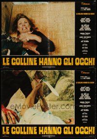 6y614 HILLS HAVE EYES set of 12 Italian photobustas '78 images from Wes Craven horror classic!