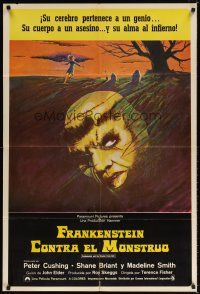 6y117 FRANKENSTEIN & THE MONSTER FROM HELL South American '74 Peter Cushing, Hammer horror!