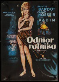6y182 LOVE ON A PILLOW Yugoslavian '62 sexy Brigitte Bardot, the screen sizzles with Bardolatry!