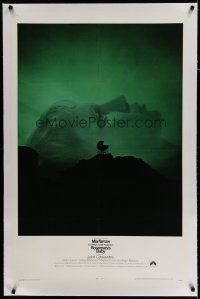 6z370 ROSEMARY'S BABY linen 1sh '68 Roman Polanski, Mia Farrow, creepy carriage horror image!