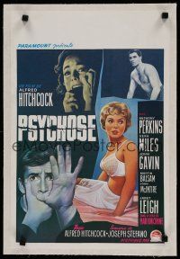 7a494 PSYCHO linen REPRO Belgian '90s sexy half-dressed Janet Leigh, Anthony Perkins, Hitchcock
