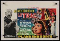 7a472 STAGE FRIGHT linen Belgian R60s Marlene Dietrich, Jane Wyman, directed by Alfred Hitchcock!