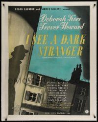 7a130 ADVENTURESS linen English 1sh '47 from 1st English release as I See a Dark Stranger!